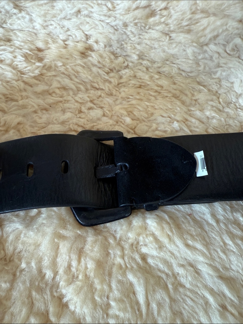 Ralph Lauren Black Suede Wide Belt - Picture 4 of 6